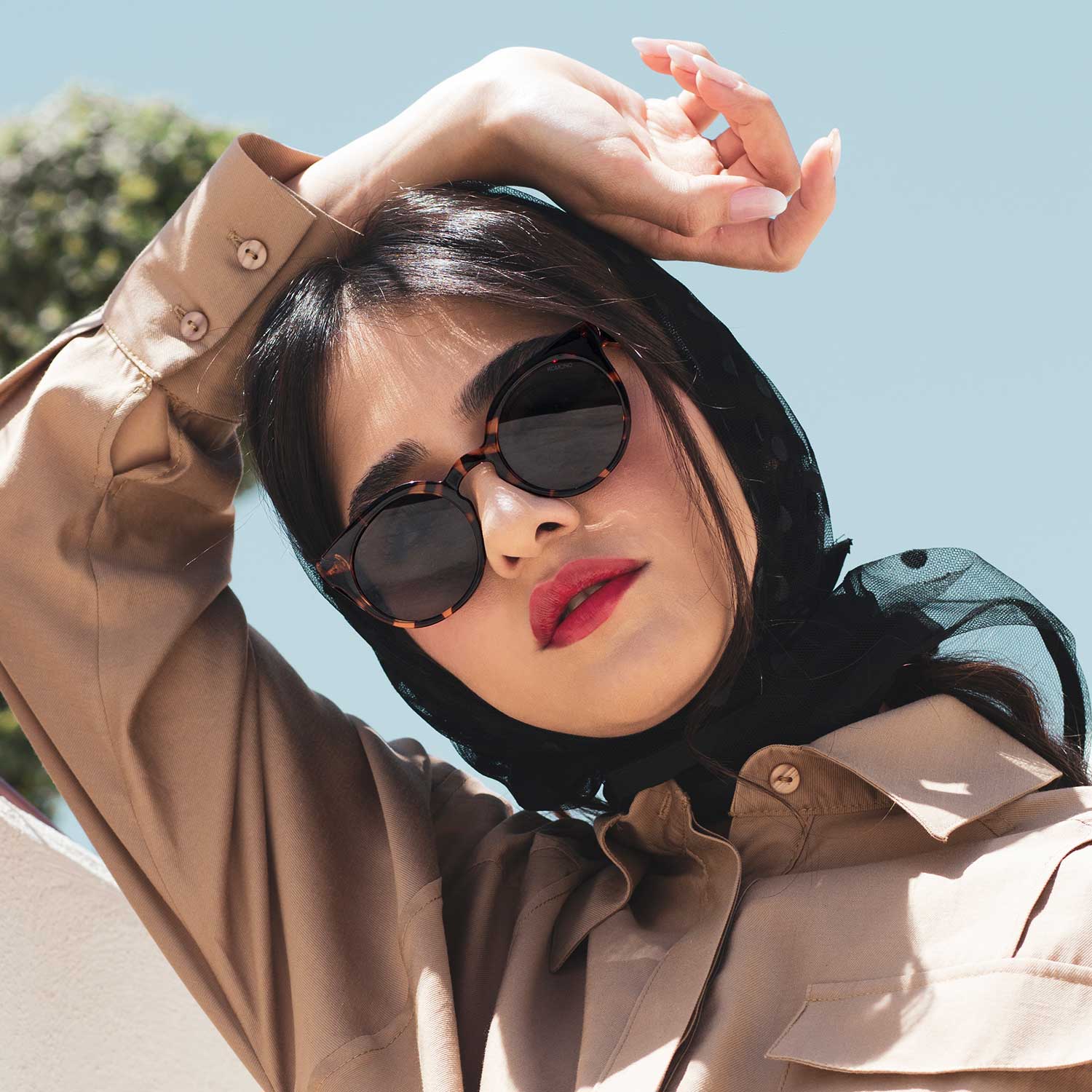 عینک آفتابی زنانه - عینک آفتابی مناسب صورت قلبی