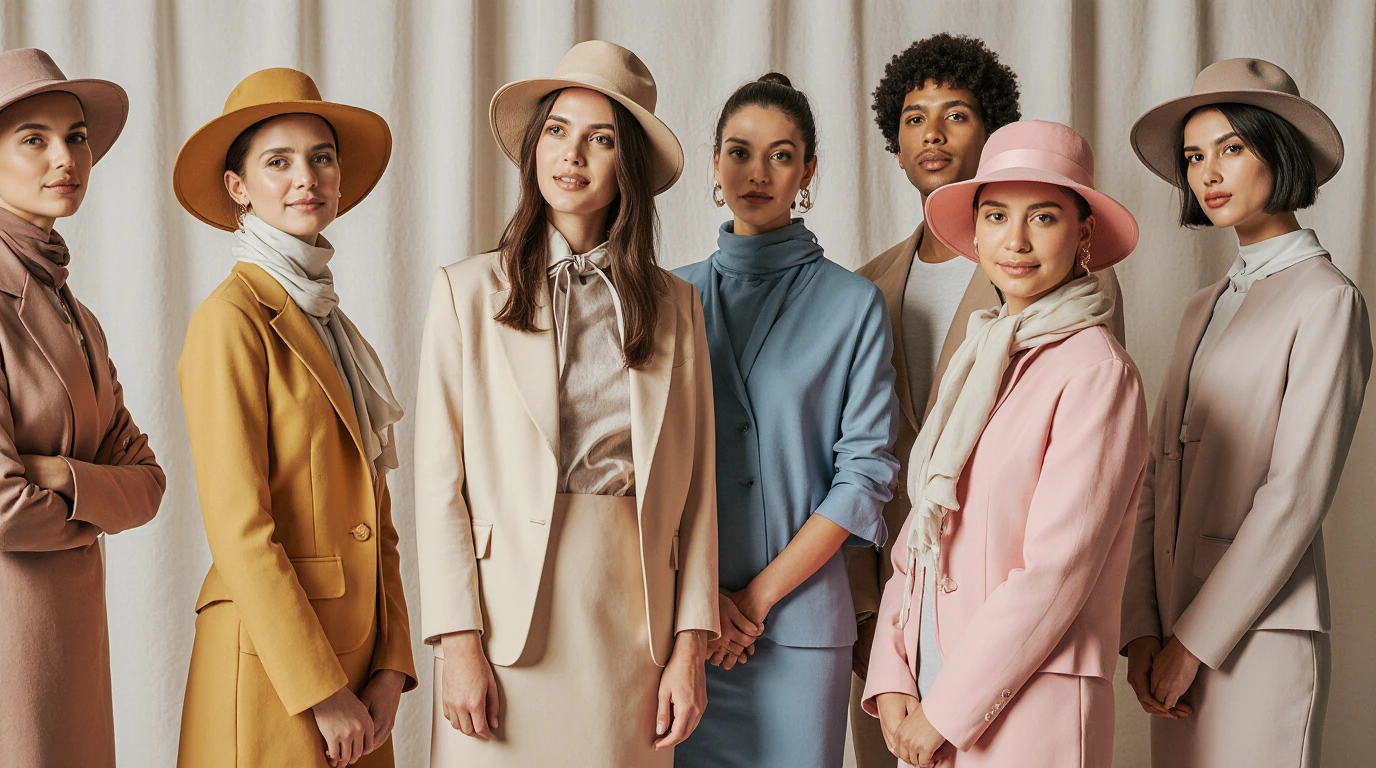 زنانی با لباس های رنگارنگ بارگزاری شده در مقاله به خاطر روانشناسی رنگ ها