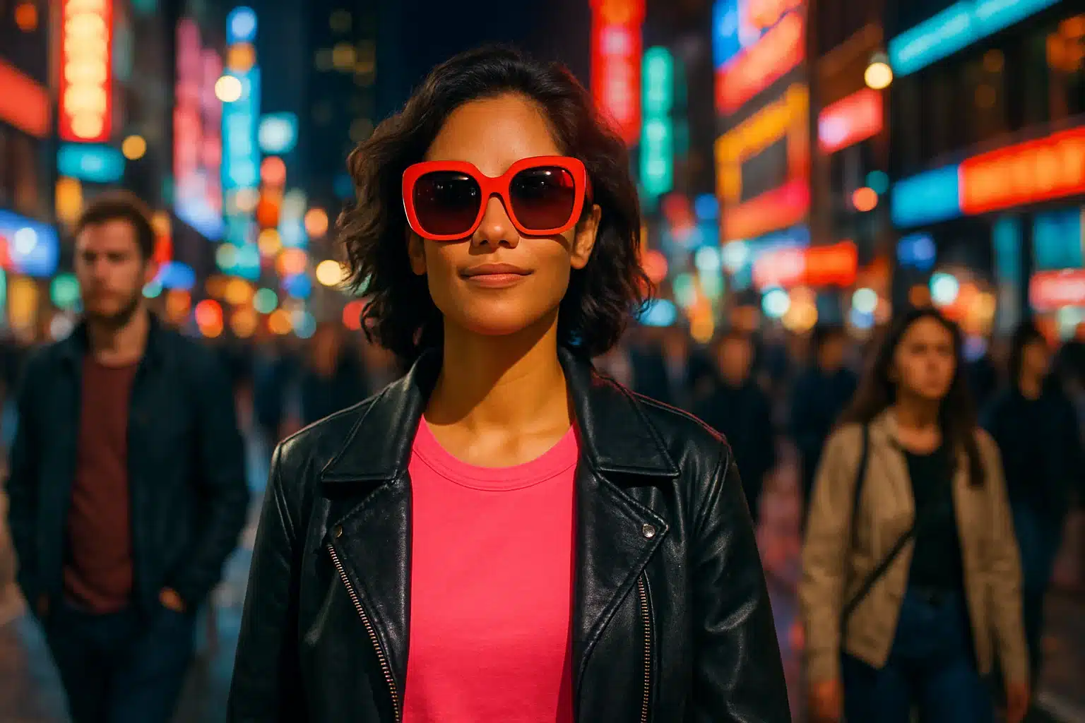 عینک آفتابی در شب