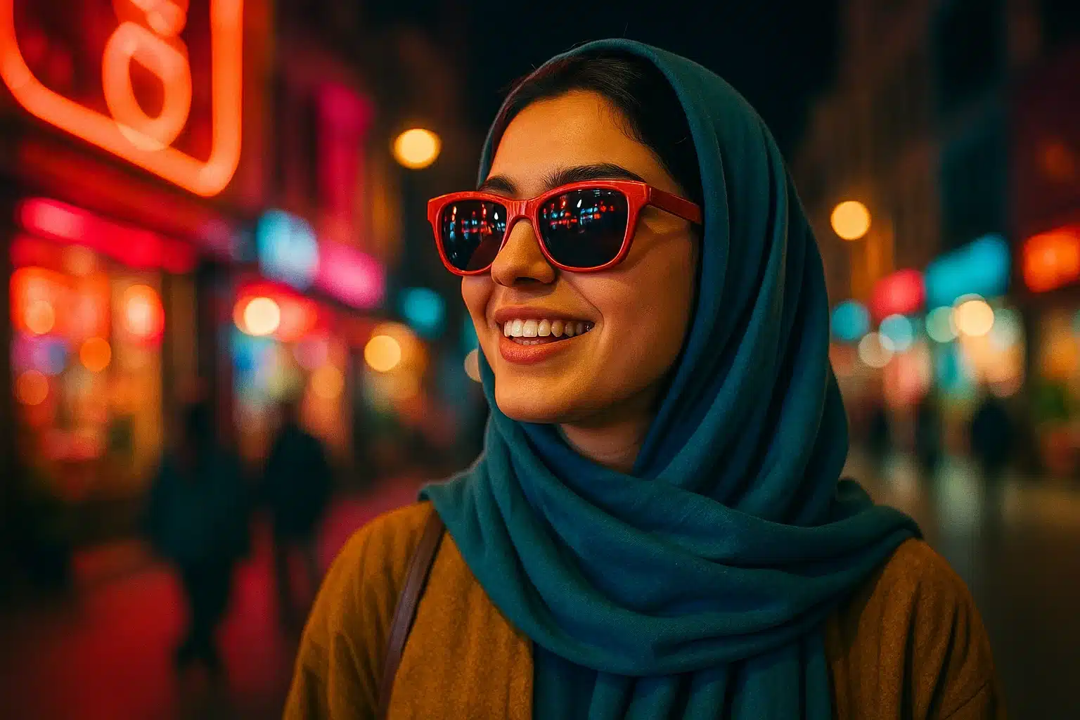 عینک آفتابی در شب