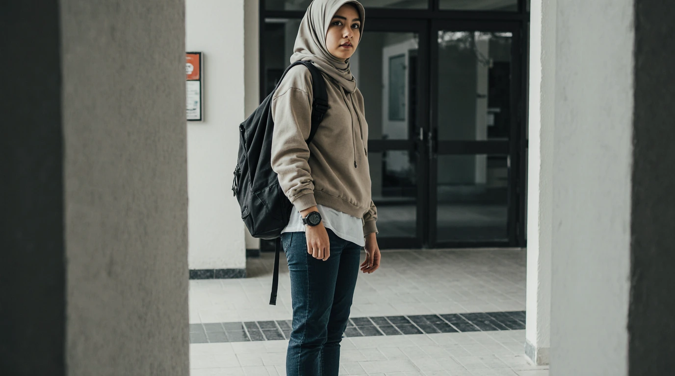 استایل تامبوی با حجاب