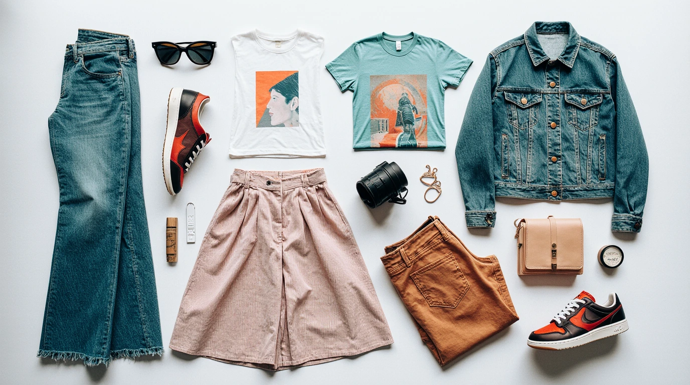 استایل رترو با کت جین