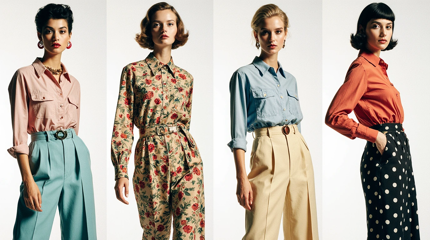 استایل رترو زنانه 