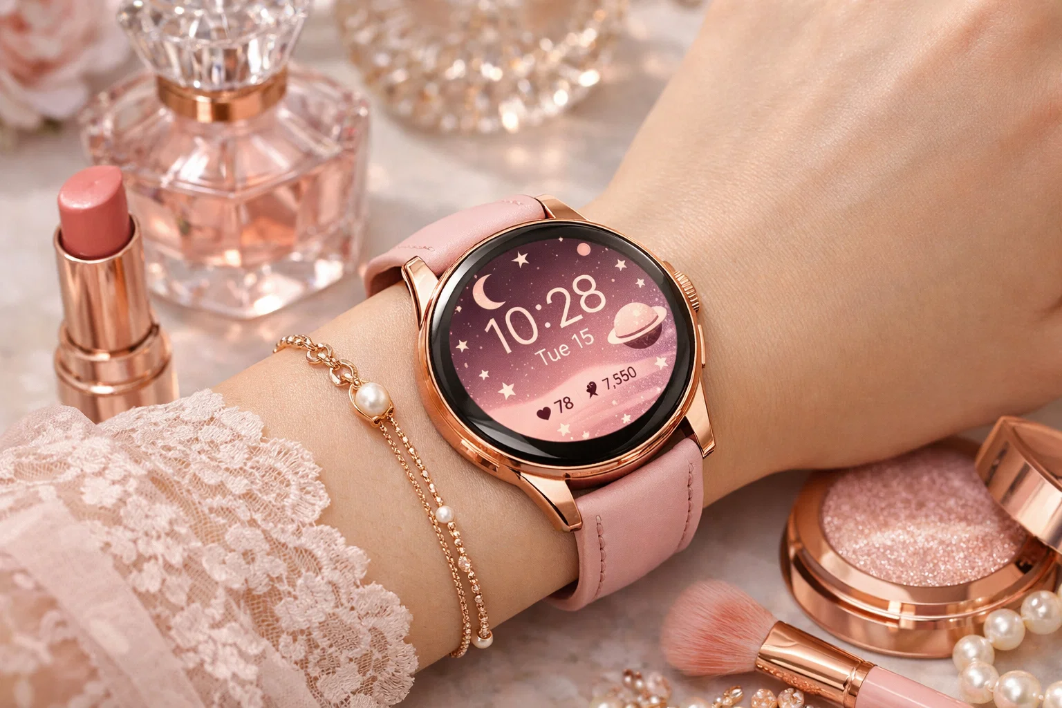 ساعت مچی هوشمند صورتی