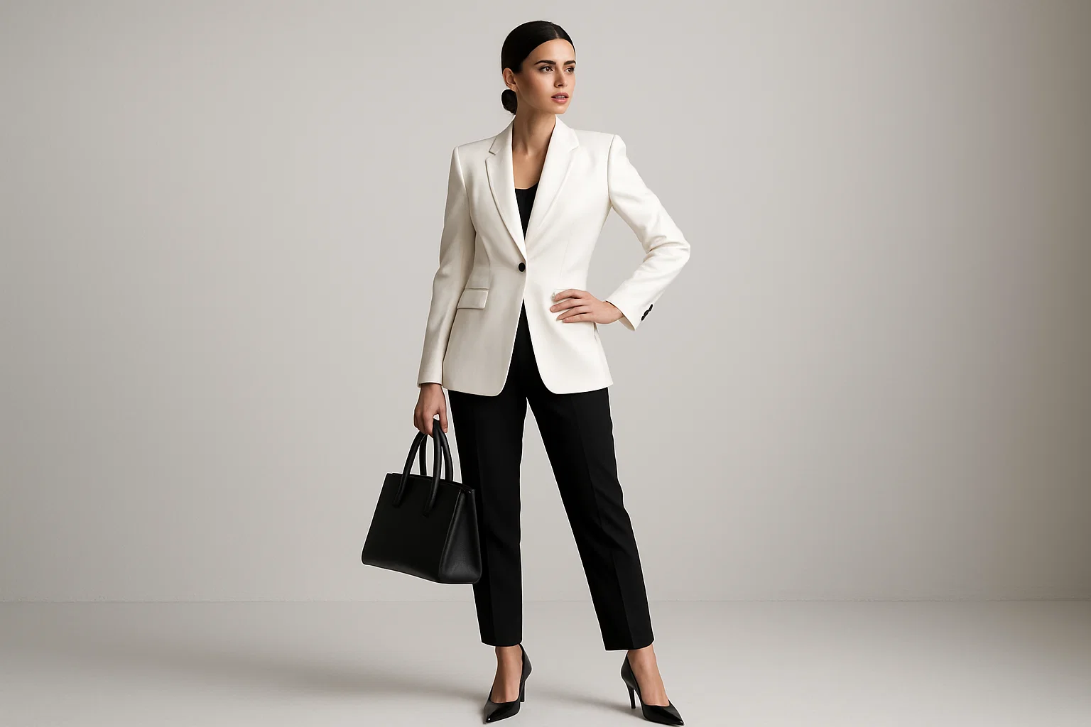 استایل سفید و مشکی