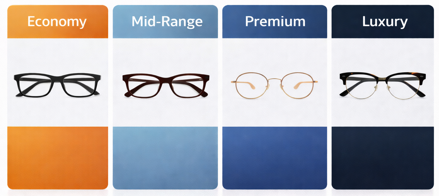 قیمت بهترین فریم عینک طبی مردانه در سال ۱۴۰۴ 