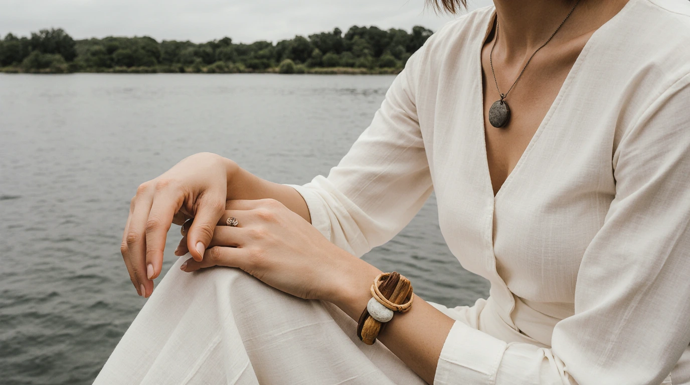 دختری با اکسسوری مینیمال