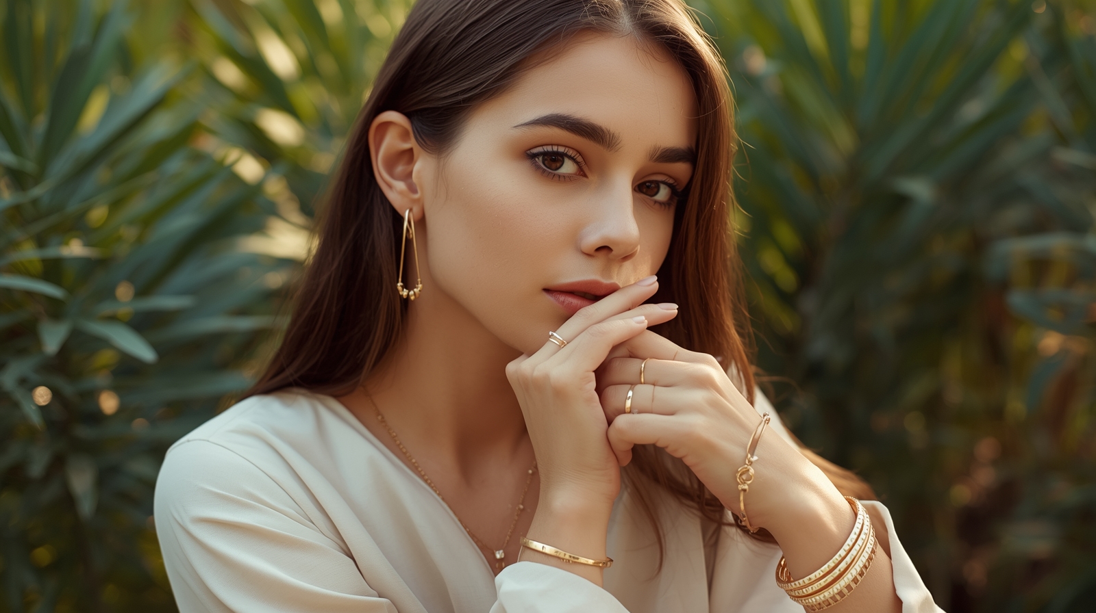 زنی با اکسسوری مینیمال