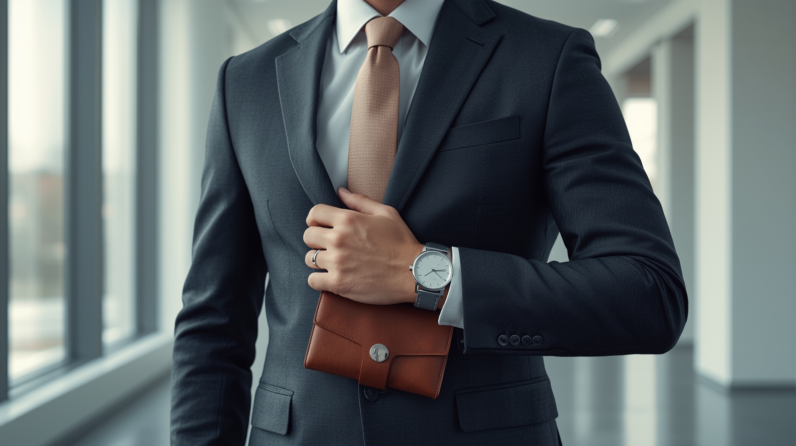 مردی با اکسسوری مینیمال