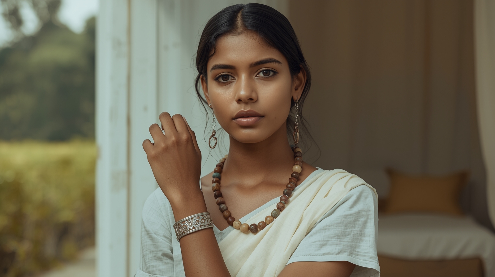 دختر هندی با اکسسوری مینیمال