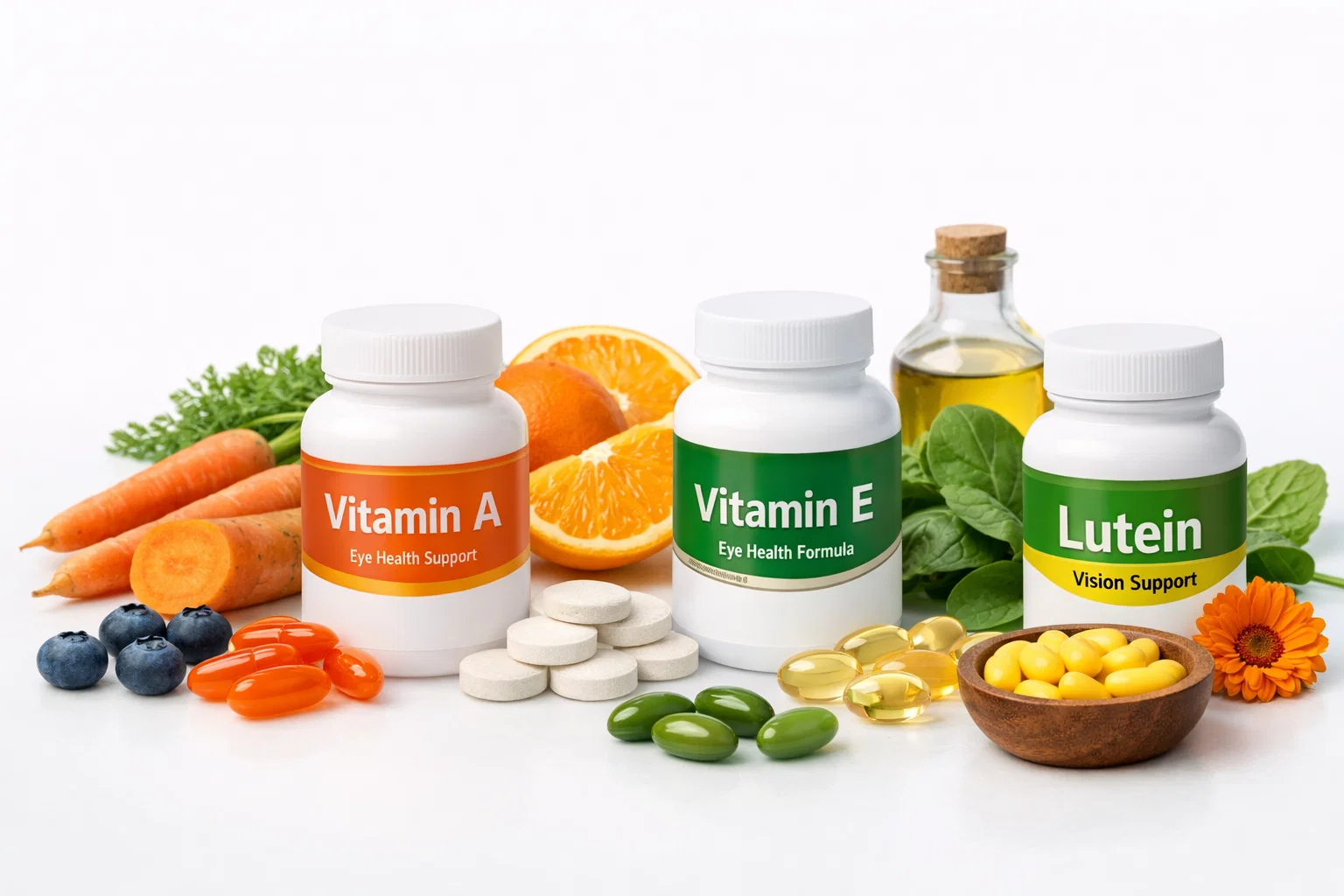 قرص ویتامین برای تقویت چشم