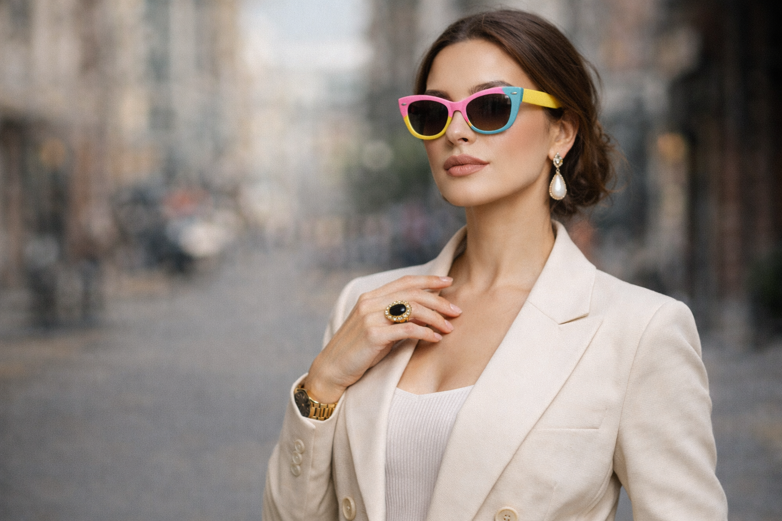 عینک آفتابی دخترانه فانتزی