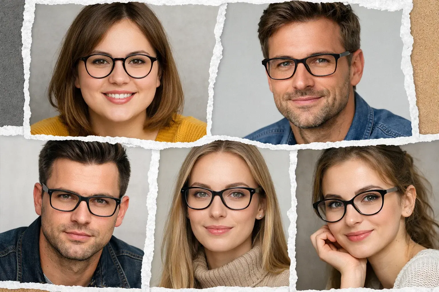 عینک طبی متناسب با فرم صورت