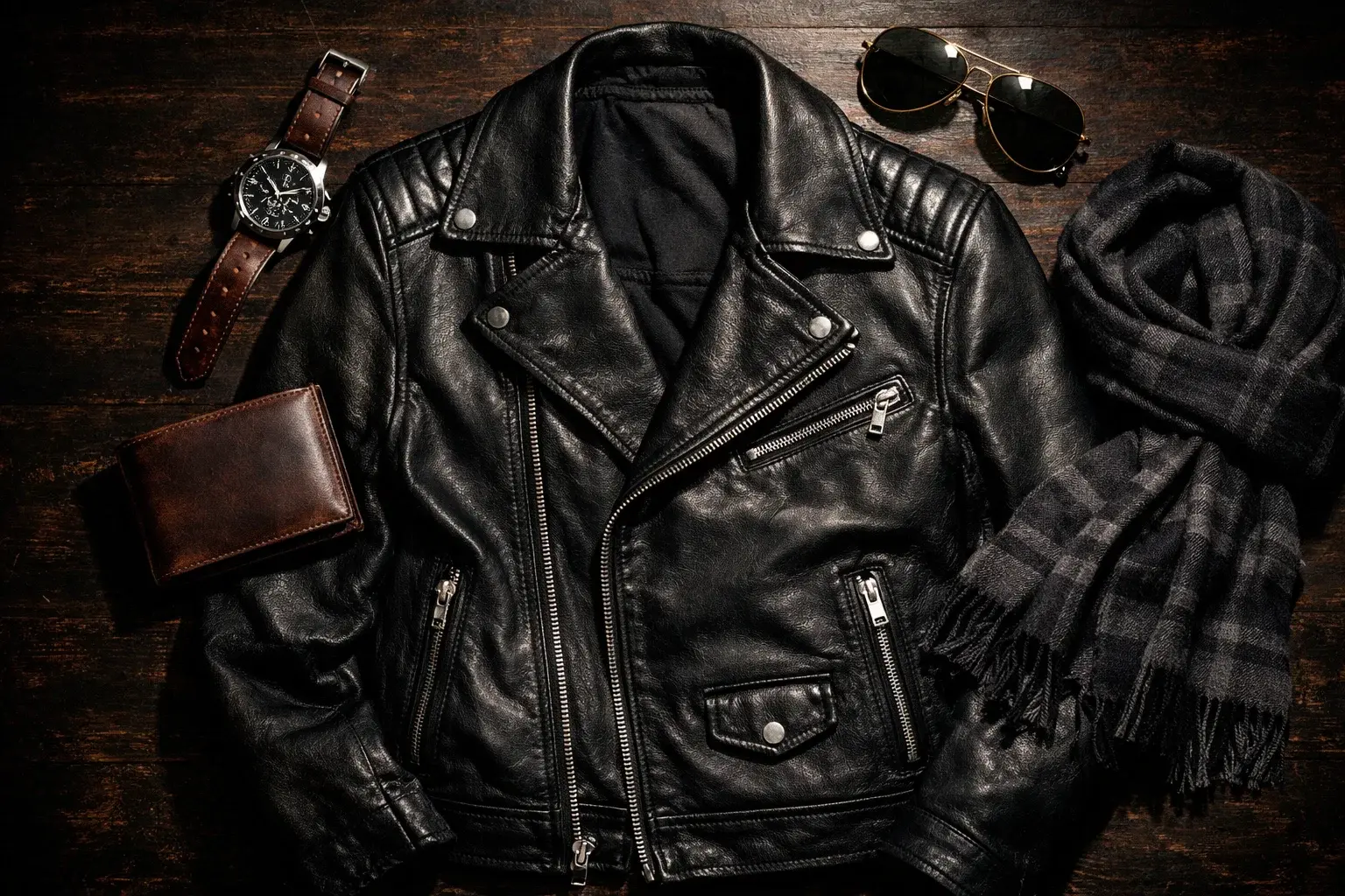 کاپشن چرم مردانه