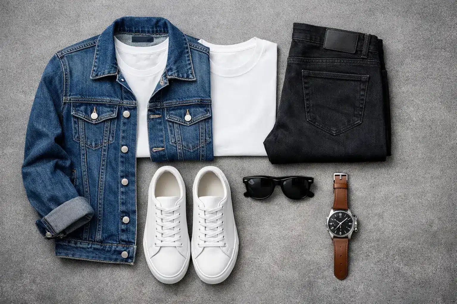 استایل با کت جین