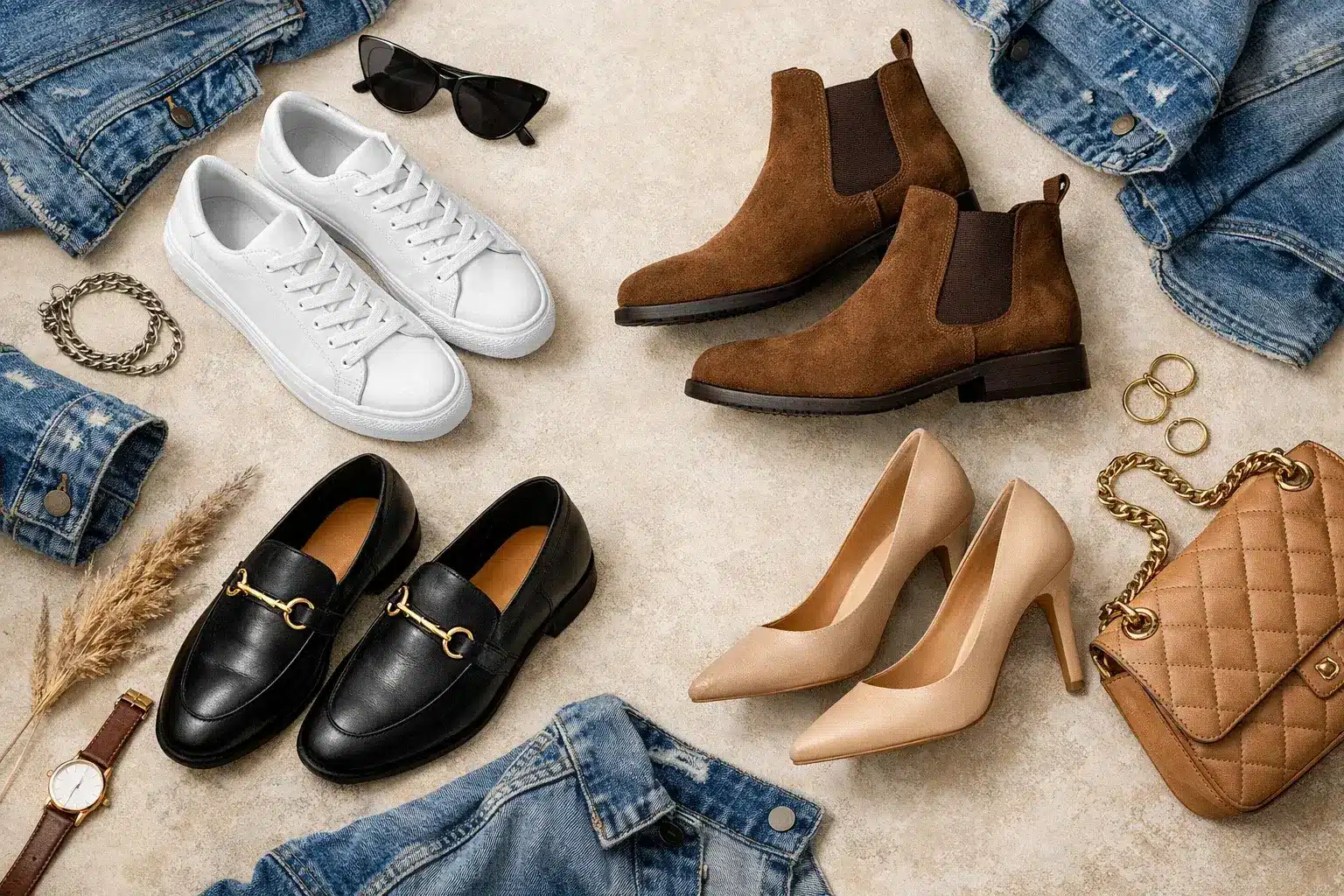 کفش با استایل جین