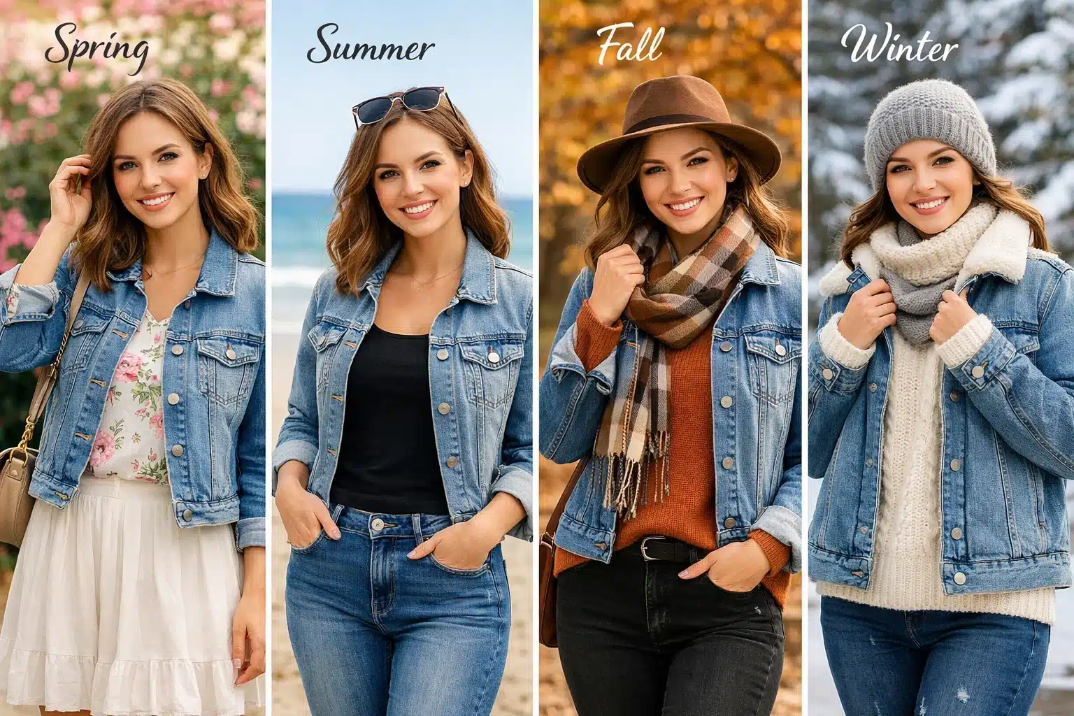 استایل با کت جین